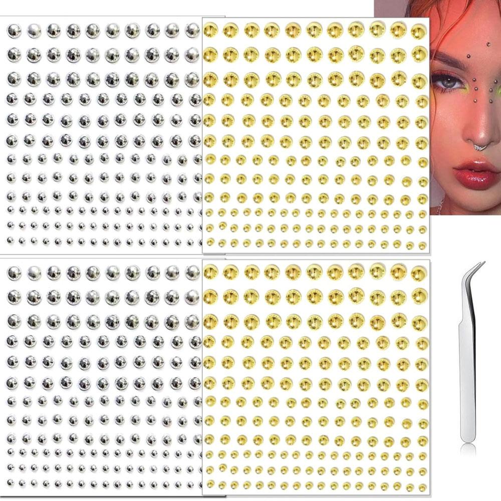 Body Jewelry Rings - 661Pcs Set Face Fake Piercings Fake