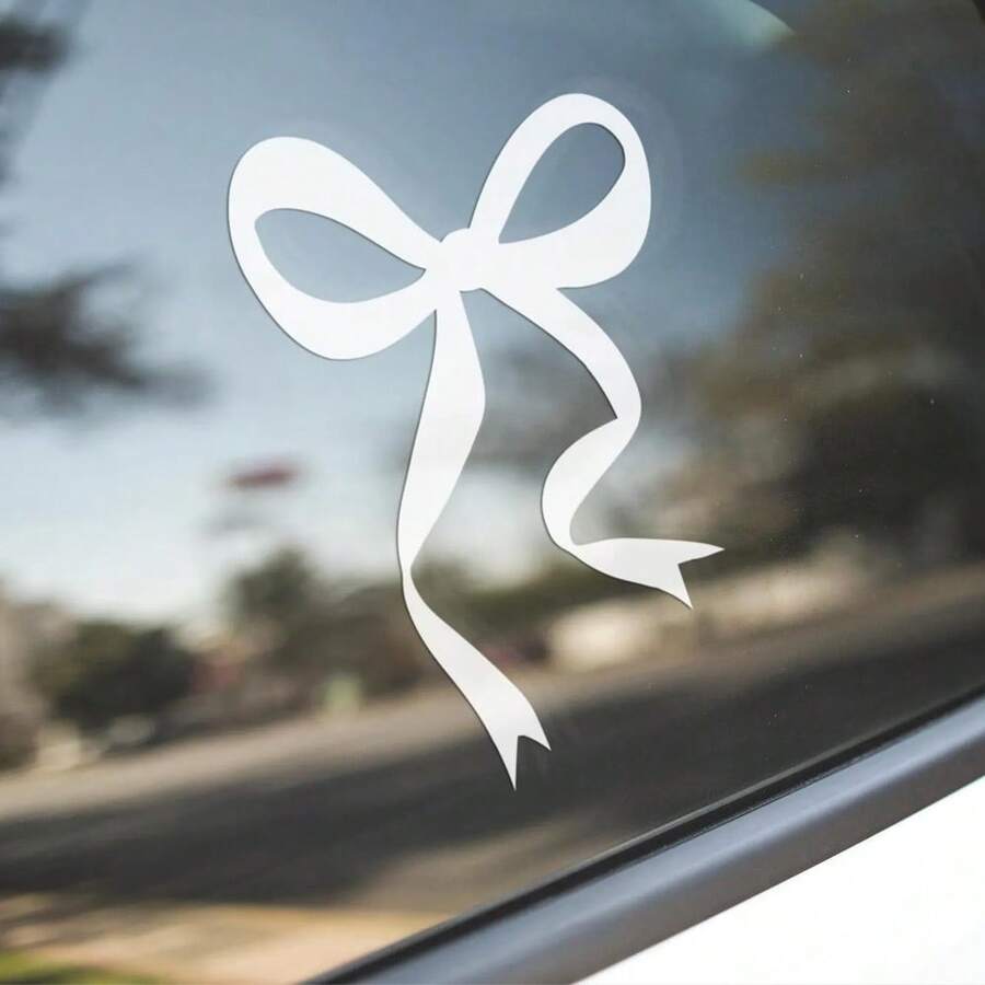 1 Pc Bow Car Decal, Vinyl Girl - Body Jewelry Rings ulasan dan harga