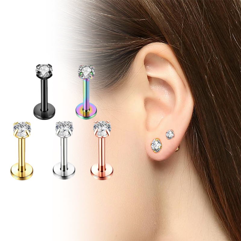 16G Titanium Internally Thread - Body Jewelry Back ulasan dan harga