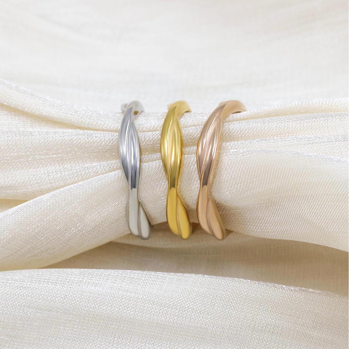 1Pc/3Pcs Simple Stainless Stee - Body Jewelry Rings ulasan dan harga