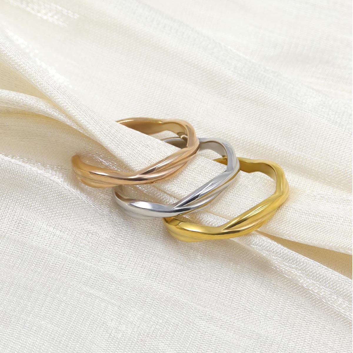 1Pc/3Pcs Simple Stainless Stee - Body Jewelry Rings ulasan dan harga