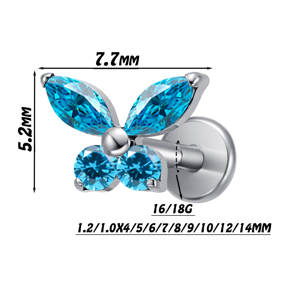 PUTITUP ASTM F136 Titanium But - Body Jewelry Universe ulasan dan harga