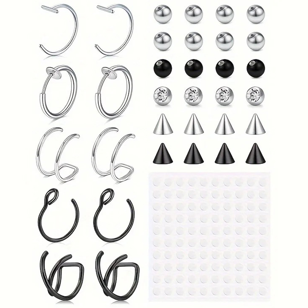Fake Piercings Fake Lip Ring F - Body Jewelry Rings ulasan dan harga