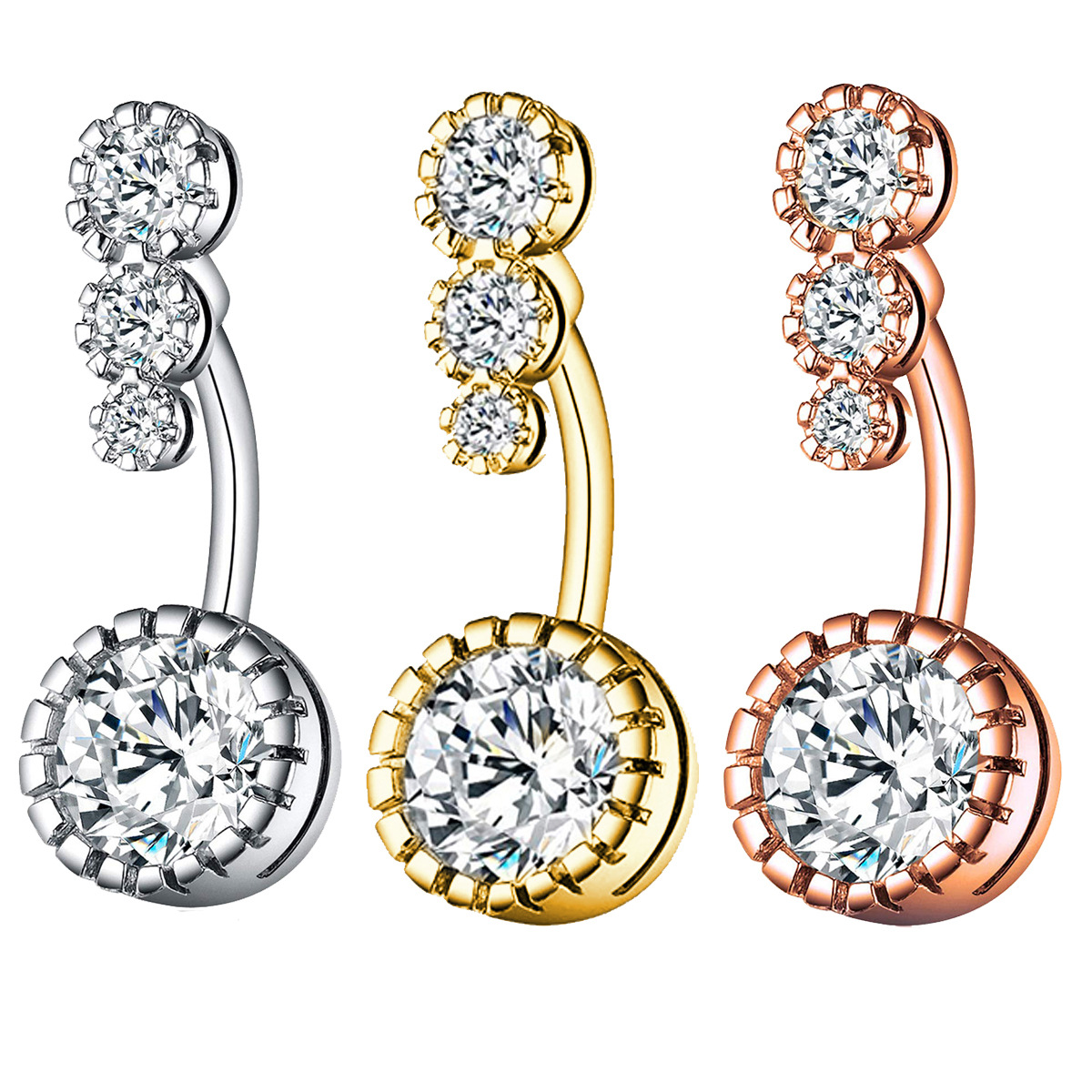 Stainless Steel Belly Button R - Body Jewelry Rings ulasan dan harga