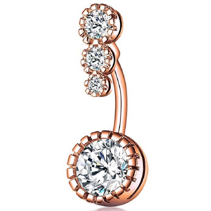 Stainless Steel Belly Button R - Body Jewelry Rings ulasan dan harga