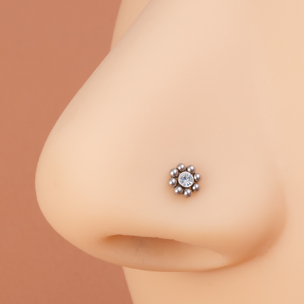 1pc of Flower-Shaped Screw Nos - Nostril Screw Pin ulasan dan harga