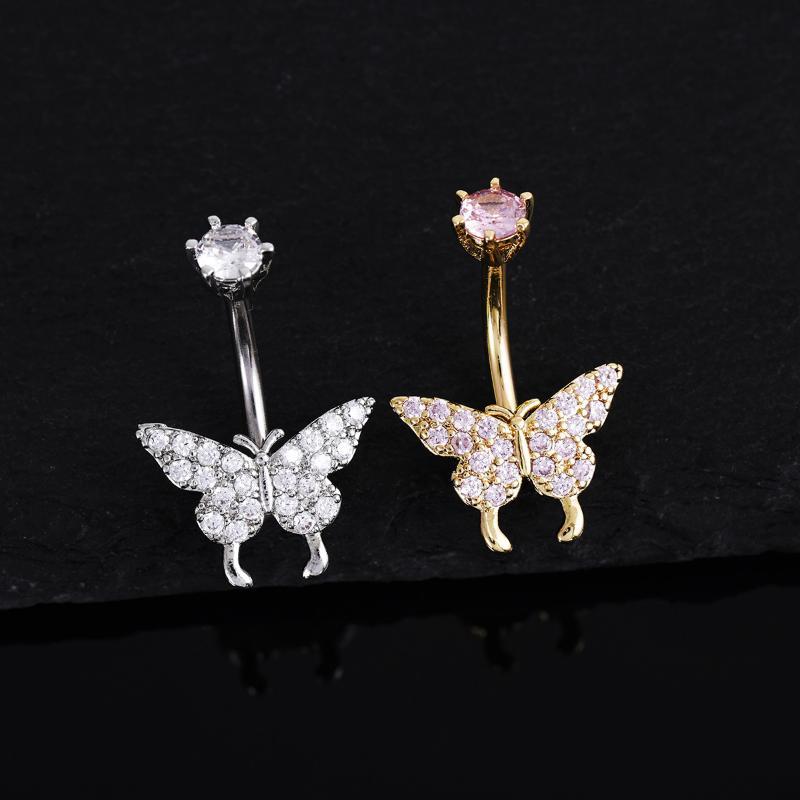 Butterfly Zircon Belly Button  - Body Jewelry Universe ulasan dan harga