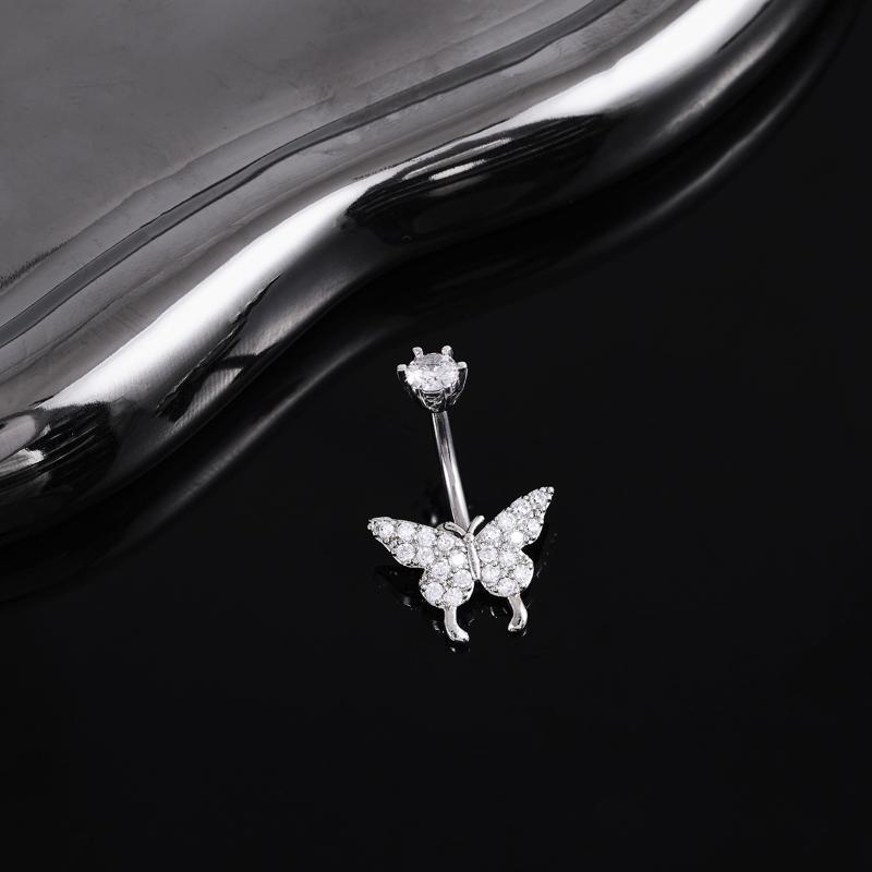 Butterfly Zircon Belly Button  - Body Jewelry Universe ulasan dan harga
