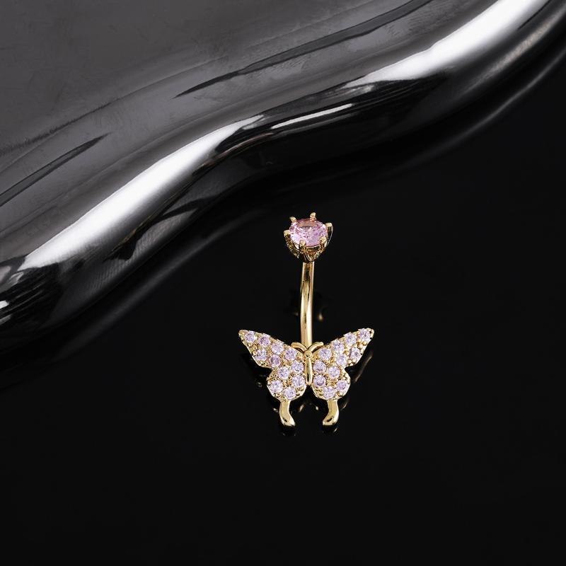 Butterfly Zircon Belly Button  - Body Jewelry Universe ulasan dan harga