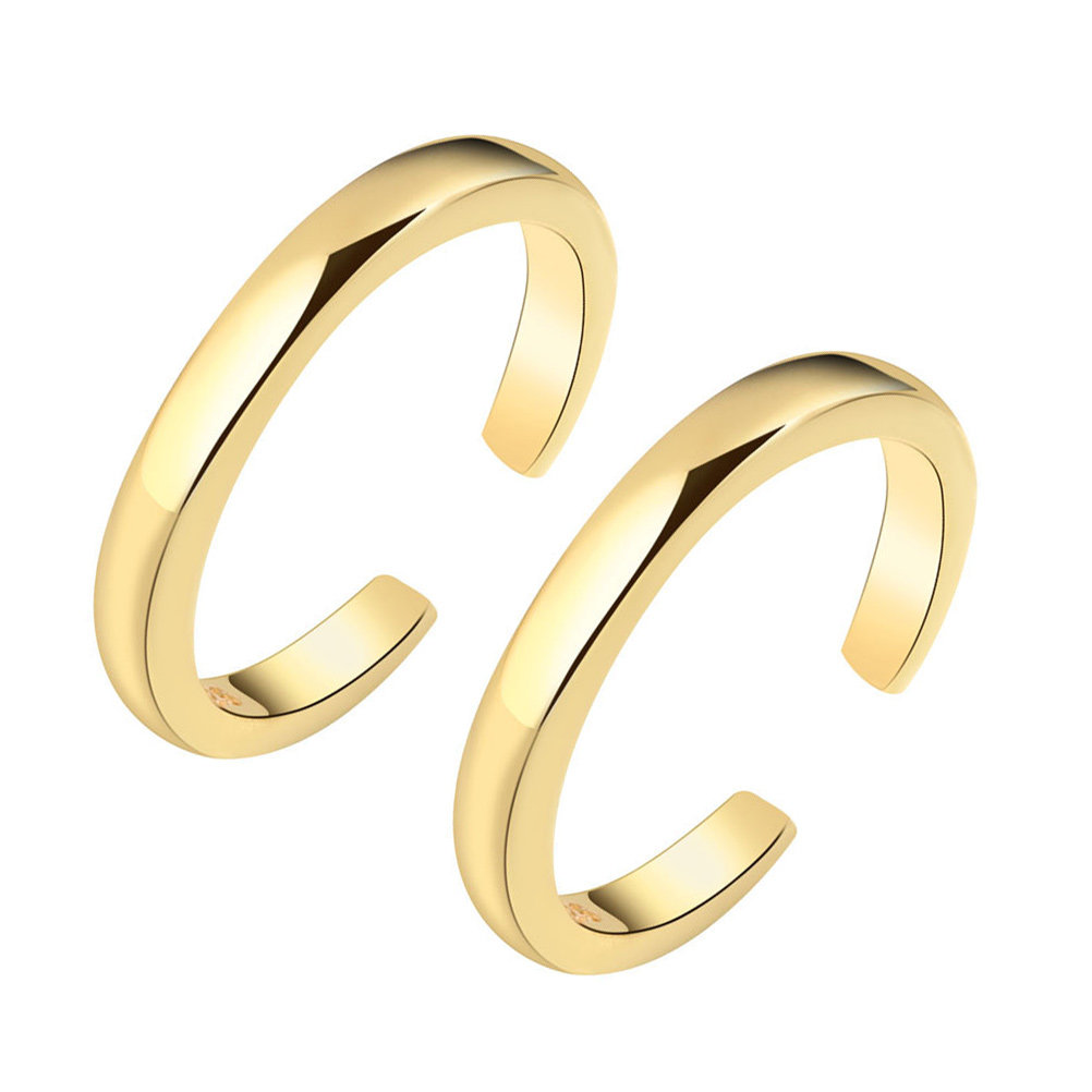 2Pcs Adjustable Open Rings for - Body Jewelry Rings ulasan dan harga