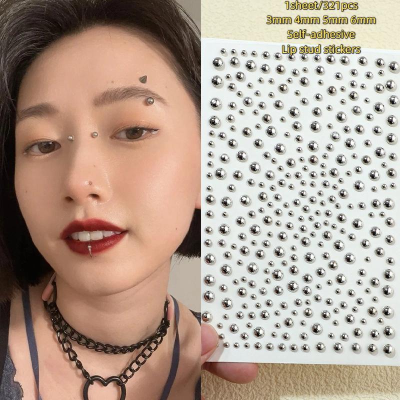 321pcs Non Piercing Lip Studs  - Body Jewelry Rings ulasan dan harga