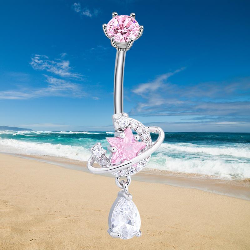 Stainless Steel Navel Piercing - Body Jewelry Universe ulasan dan harga