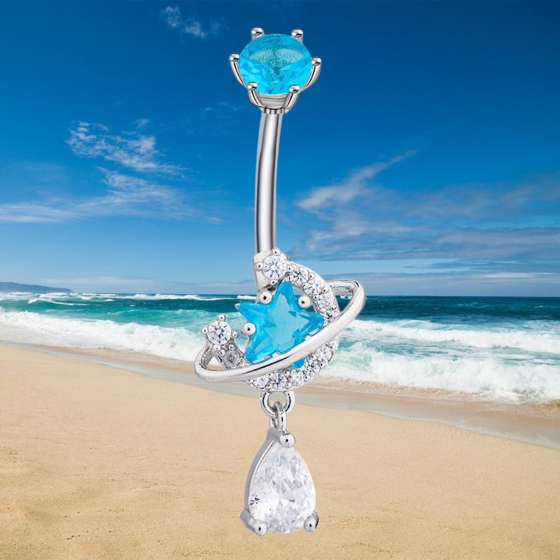 Stainless Steel Navel Piercing - Body Jewelry Universe ulasan dan harga