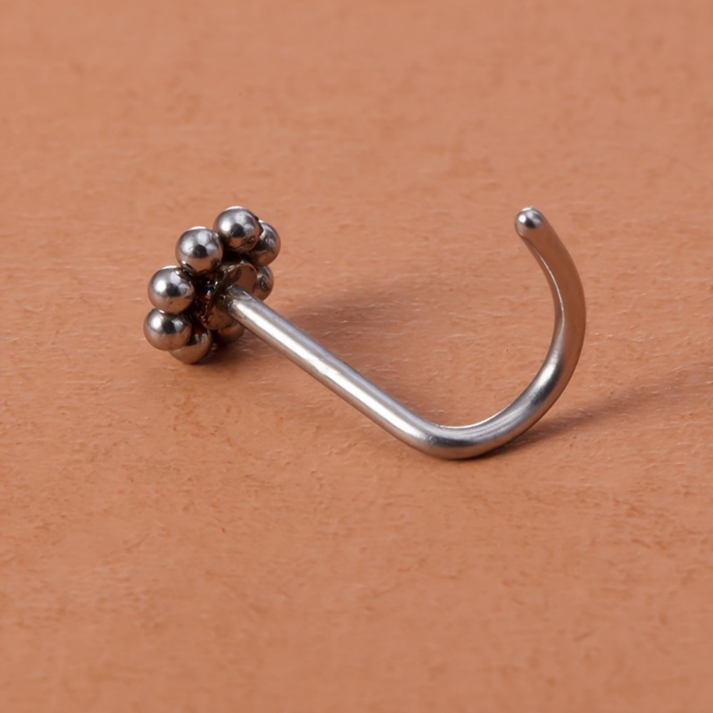 1pc of Flower-Shaped Screw Nos - Nostril Screw Pin ulasan dan harga