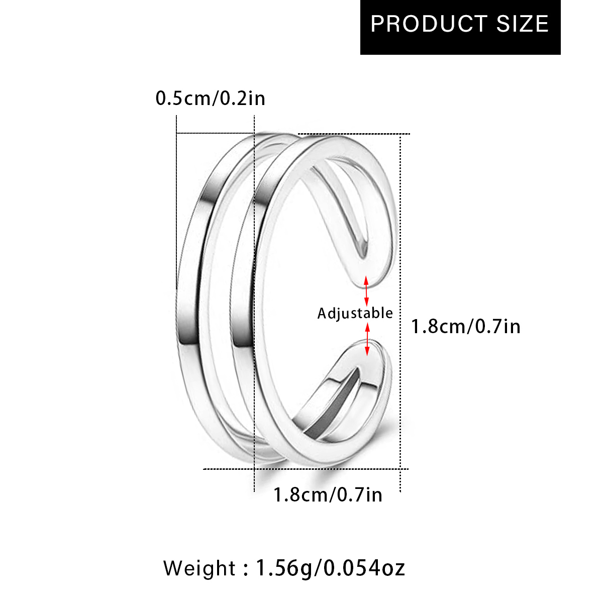 Adjustable Double Layer Toe Ri - Body Jewelry Rings ulasan dan harga