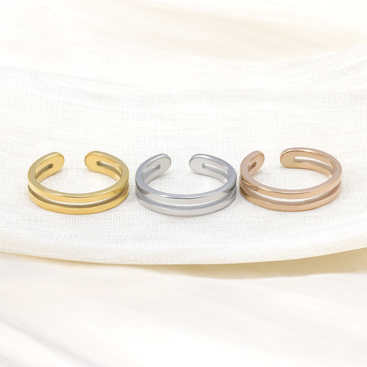 Adjustable Double Layer Toe Ri - Body Jewelry Rings ulasan dan harga