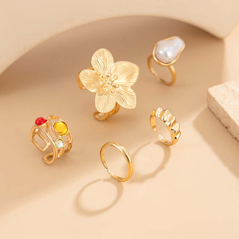 Adjustable Toe Ring Set Gold S - Body Jewelry Rings ulasan dan harga