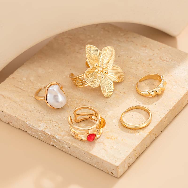 Adjustable Toe Ring Set Gold S - Body Jewelry Rings ulasan dan harga